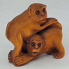 boxwood netsuke from green dragon bonsai